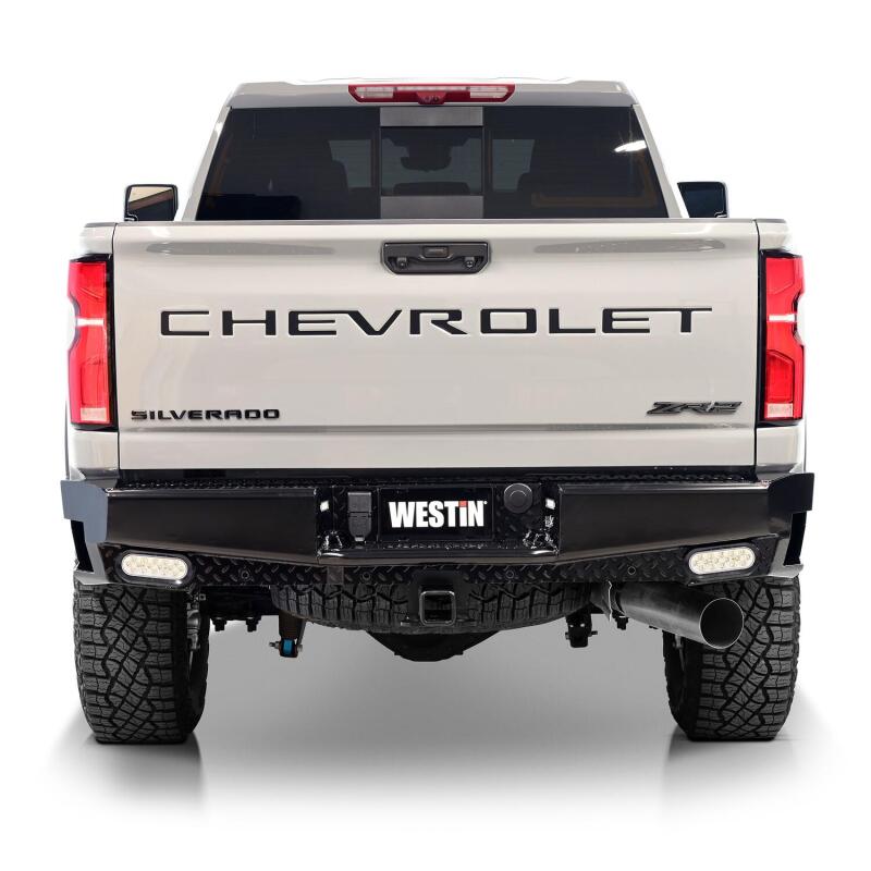 Westin 19-20 Chevy Silverado 1500 HDX Bandit Rear Bumper - Black 58-341185 58-341185 Photo - lifestyle view