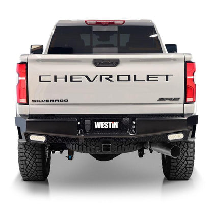 Westin 19-20 Chevy Silverado 1500 HDX Bandit Rear Bumper - Black 58-341185 58-341185 Photo - lifestyle view