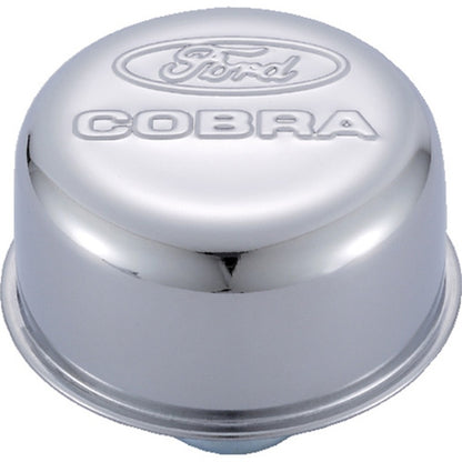 Ford Racing Chrome Breather Cap w/ Ford Cobra Logo 302-225 302-225 Photo - Primary