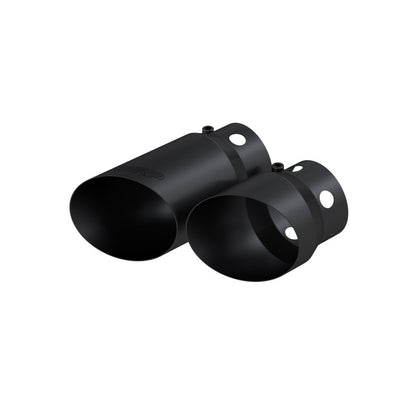 MBRP 2008+ Ford F250/350/450 6.4 L 4 inlet 5 Tip Cover Set - 6.75in and 9.75in Length - Black T5111BLK T5111BLK Photo - Primary