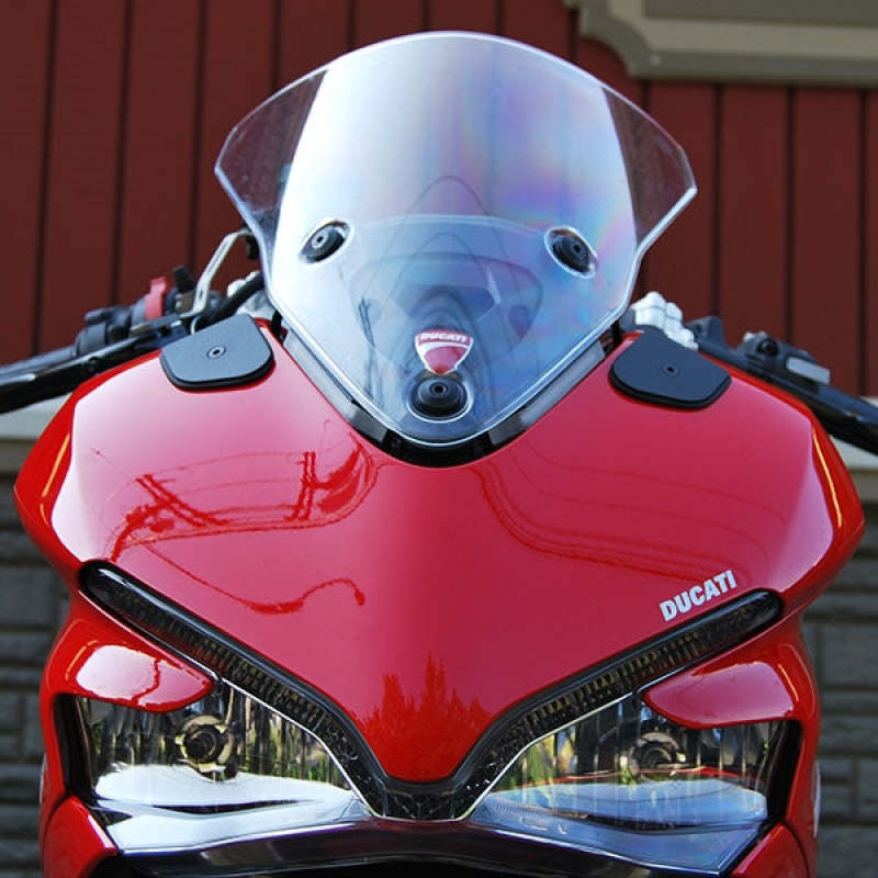New Rage Cycles 17-24 Ducati Supersport 939 Mirror Block Off Plates 939-MBO 939-MBO Photo - Primary