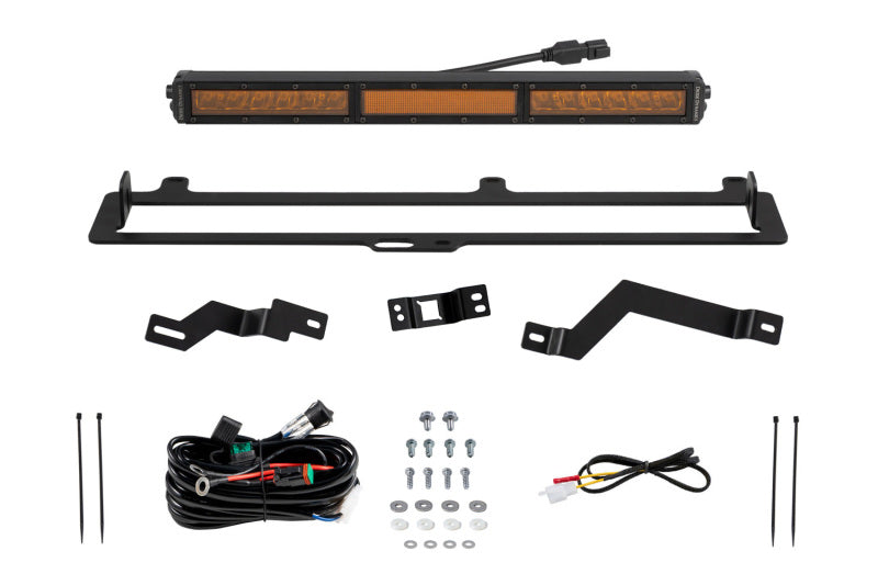 Diode Dynamics 2022+ Toyota Tundra TRD Pro Grille Light Bar Kit - Amber Combo DD7416 DD7416 Photo - Primary