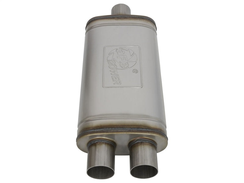 aFe  POWER 49M00009 MACH Force-Xp 2.5"-2.5" 409 Stainless Steel Muffler 49M00009 Photo - Unmounted