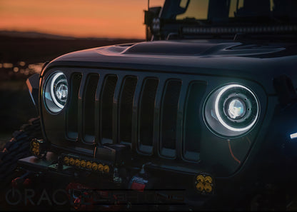 ORACLE Lighting Oracle Jeep JL/Gladiator JT Oculus Switchback Bi-LED Projector Headlights - Amber/White Switchback 5839-023 5839-023 Photo - lifestyle view