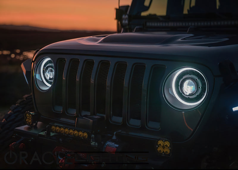 ORACLE Lighting Oracle Oculus Bi-LED Projector Headlights for Jeep JL/Gladiator JT - Matte Black - 5500K 5839-504 5839-504 Photo - lifestyle view