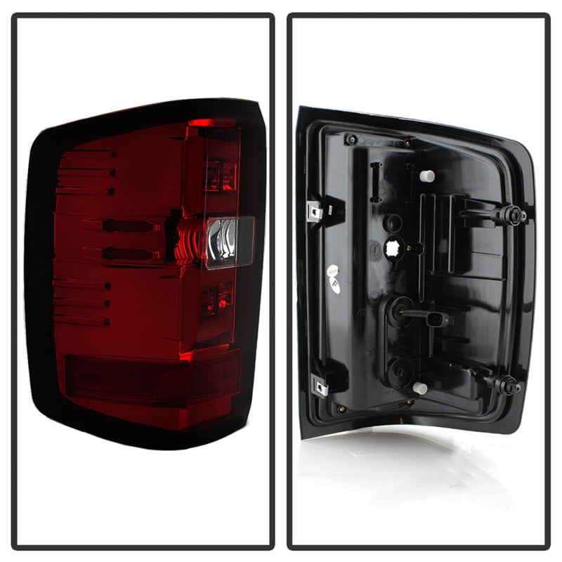 Spyder Chevy Silverado 2016-2017 Light Bar LED Tail Lights - Red Clear ALT-YD-CS16-LED-RC 5083753 5083753 Photo - Unmounted