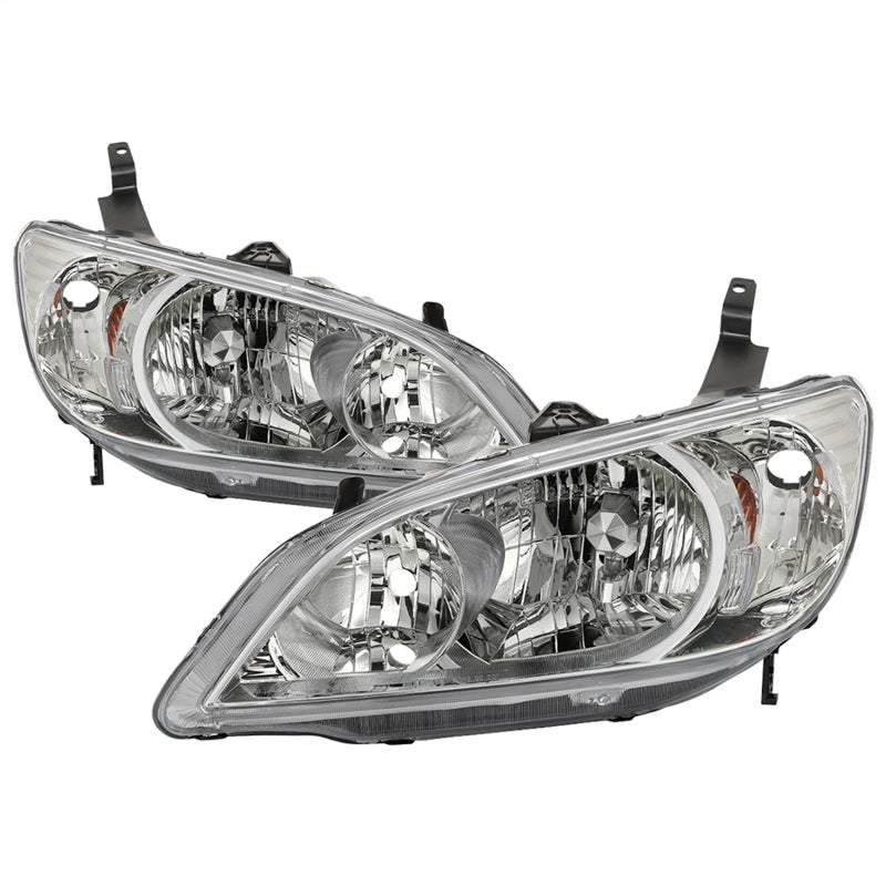 SPYDER xTune 04-05 Honda Civic (Excl Hatchback/Si) OEM Style Headlights - Chrome (HD-JH-HC04-4D-AM-C) 9042713 9042713 Photo - Primary