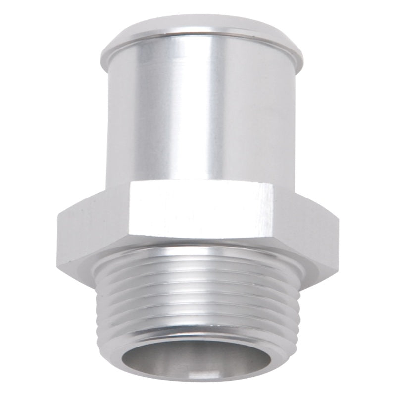Edelbrock Hose End, Straight, 3/8" NPT to 5/8" Barb, Clear Anodize 8188 Photo - Primary