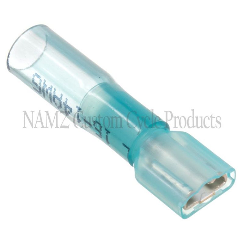 NAMZ Heat Sealable .25in. Female Quick Disconnect Terminals 16-14g (25 Pack) NIS-19164-0050 NIS-19164-0050 Photo - Primary