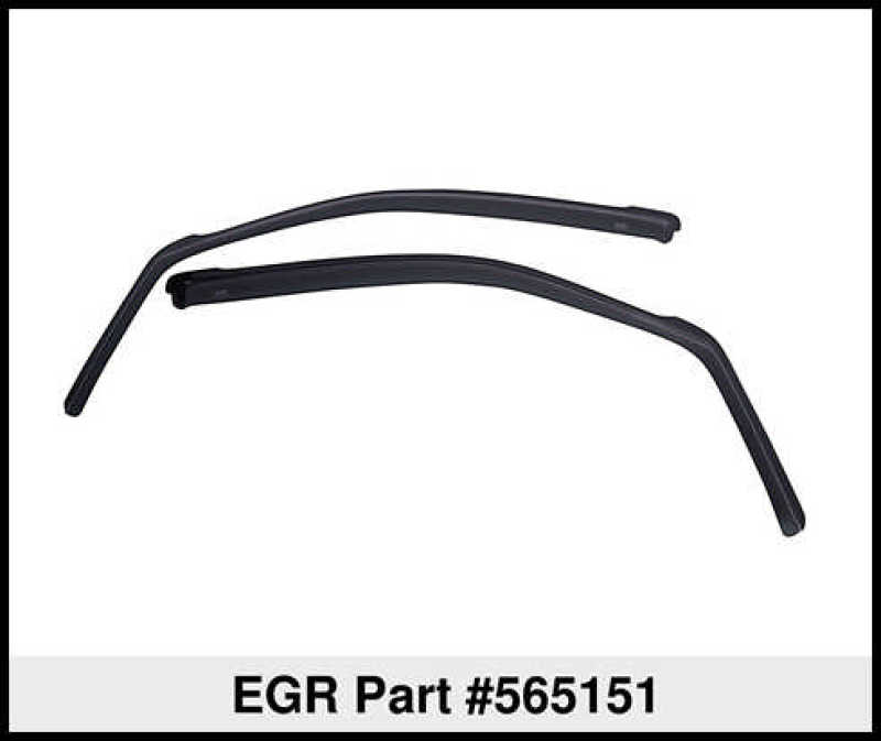 EGR 07+ Jeep Wrangler (Fronts Only) In-Channel Window Visors - Set of 2 565151 565151 Thumbnail
