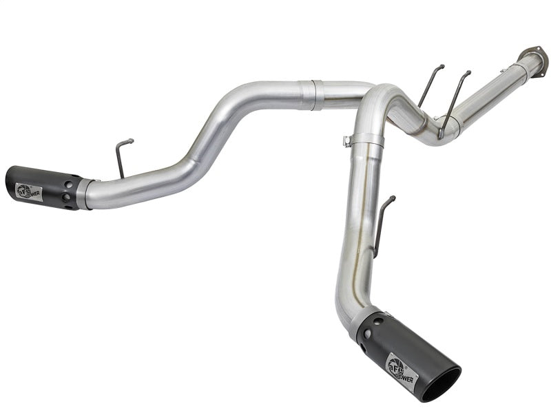 aFe ATLAS 4in Aluminized Steel DPF-Back Exhaust System w/Black Tip Ford 49-03092-B Photo - Primary