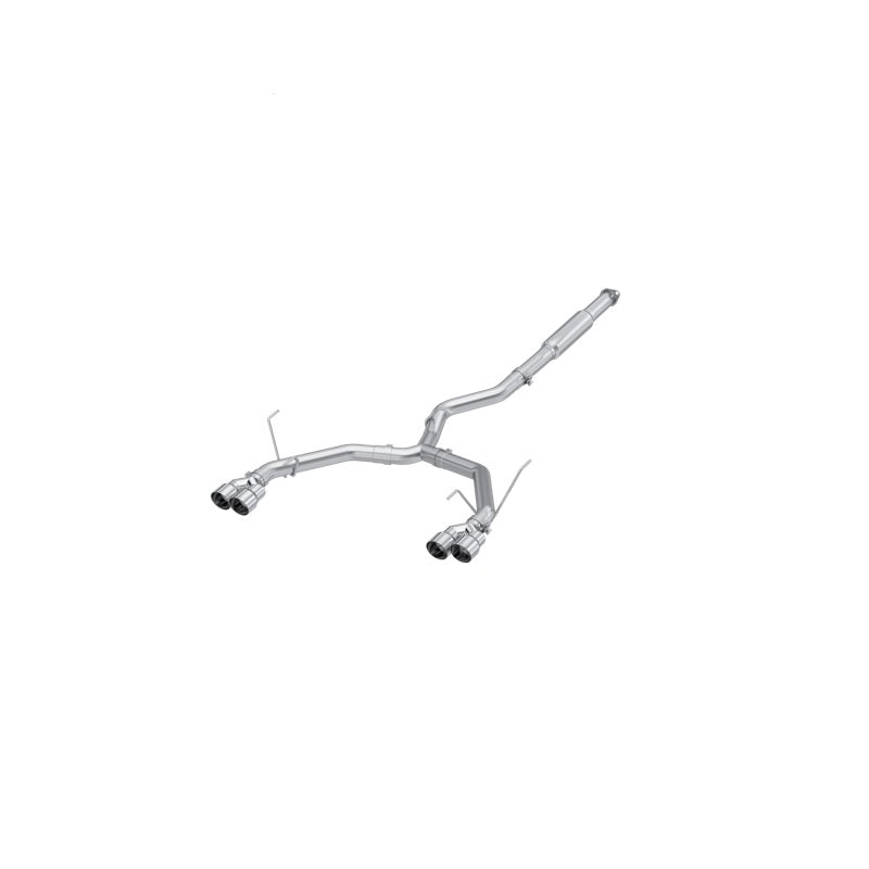 MBRP 2022+ Subaru WRX 3in Cat-Back Dual Split Rear Quad Tips Race Profile Exhaust S4808304 S4808304 Photo - Primary