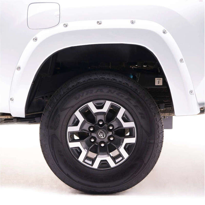EGR 16+ Nissan Titan XD Bolt-On Look Color Match Fender Flares - Set - Blizzard 795904-QAK 795904-QAK Photo - Mounted