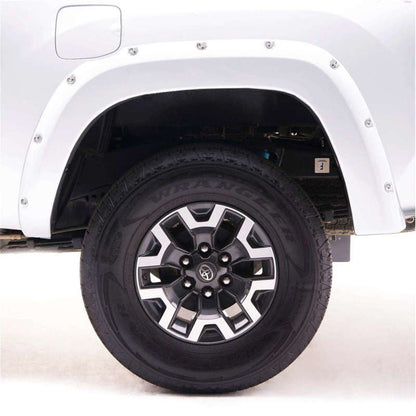 EGR 16+ Nissan Titan XD Bolt-On Look Color Match Fender Flares - Set - Blizzard 795904-QAK 795904-QAK Photo - Mounted