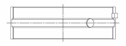 ACL Toyota 1HZ Landcruiser Diesel Standard High Performance W/ Extra Oil Clearance Main Bearing Set 7M8397HX-STD 7M8397HX-STD Technical Drawing