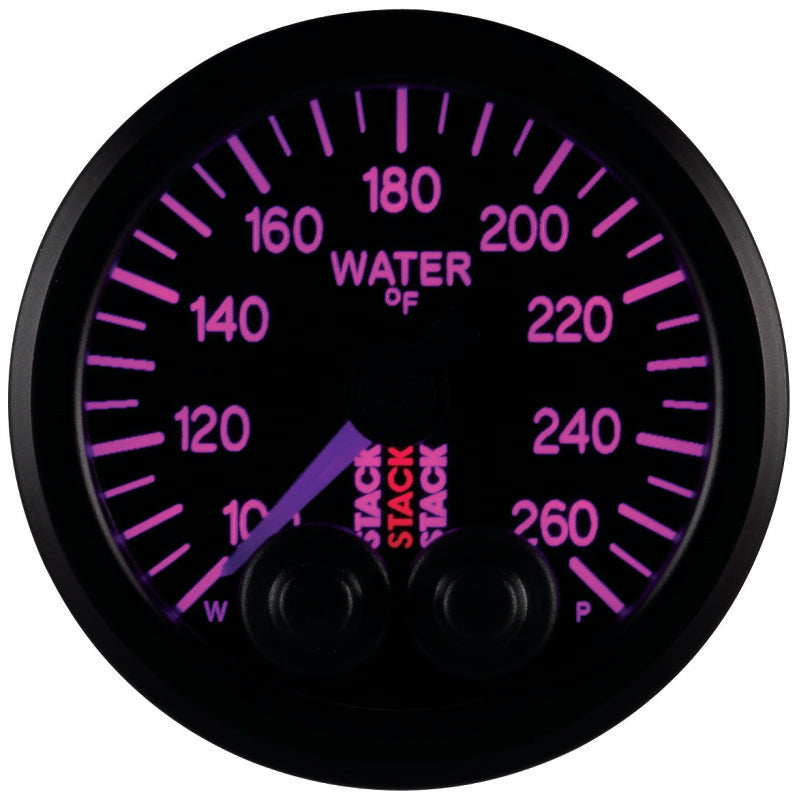 Autometer Gauge WTmp Pro-Cntrl 52mm Blk 100-260 deg. ST3508 User 9