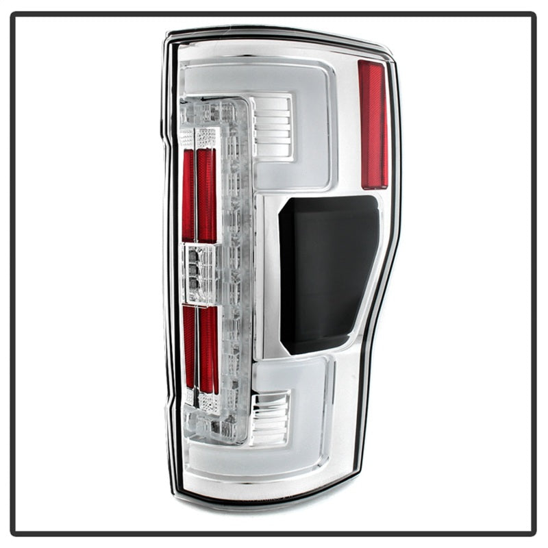 Spyder 17-18 Ford F-250 SD (w/Blind Spot Sensor) LED Tail Lights - Chrm (ALT-YD-FS17BS-LED-C) 5085641 5085641 Photo - Unmounted