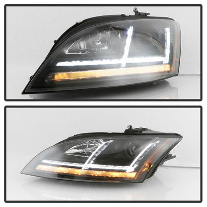 Spyder 08-15 Audi TT Halogen Projector Headlights w/Seq Turn Signal - Black (PRO-YD-ATT08-BK) 5085535 5085535 Photo - Unmounted