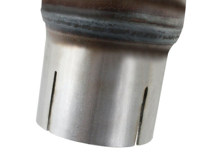 aFe  POWER Twisted Steel Loop Delete Down-Pipe 2-1/2" SS Exhaust System 48-46209 Photo - Unmounted