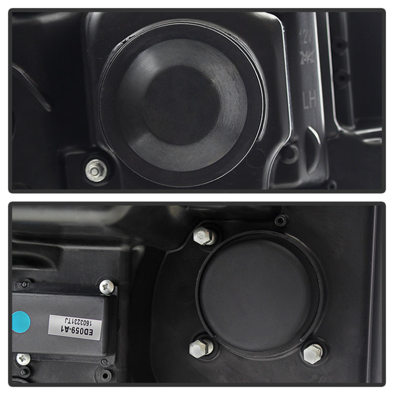 Spyder GMC Sierra 14-16 Projector Headlights Light Bar DRL Black PRO-YD-GS14-LBDRL-BK 5080523 5080523 User 1