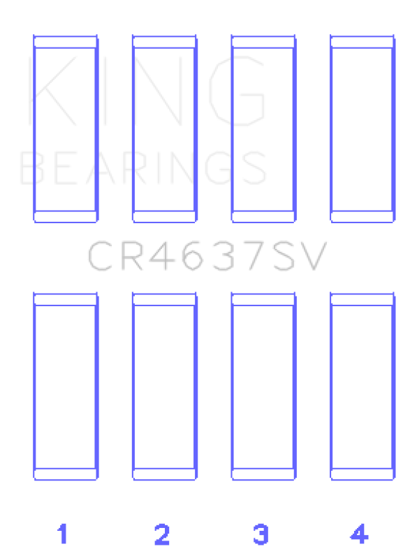 King Engine Bearings King Audi BYT/CDNC/CCZD/CPSA Connecting Rod Bearing Set CR4637SV0.25 CR4637SV0.25 Photo - Primary