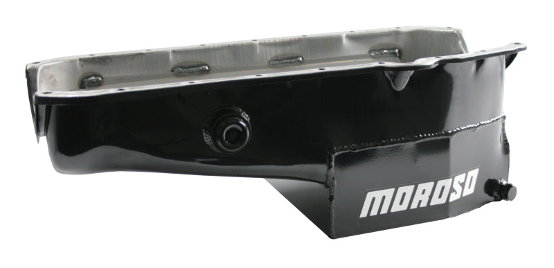 Moroso Oil Pan, SBC, O/T, Steel, West Sump, Fits 1986-Up Blocks With 1 Inch 21324 Photo - Primary