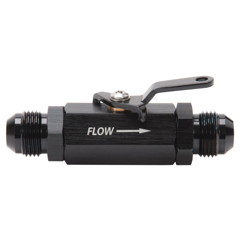 Russell Performance Shutoff Valve -8 AN Male Black Finish 650643 650643 Photo - Primary