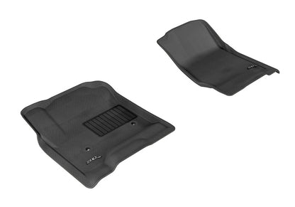 3D MAXpider 2014-2020 Chevrolet Silverado Double Cab/Crew Cab Kagu 1st Row Floormat - Black L1CH03911509 L1CH03911509 Photo - Primary