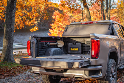 BuiltRight Industries 2019+ Chevy/GMC 1500 (Short Bed) Bedside Rack System - Front Drv/Pass Side 102043 102043 Photo - lifestyle view
