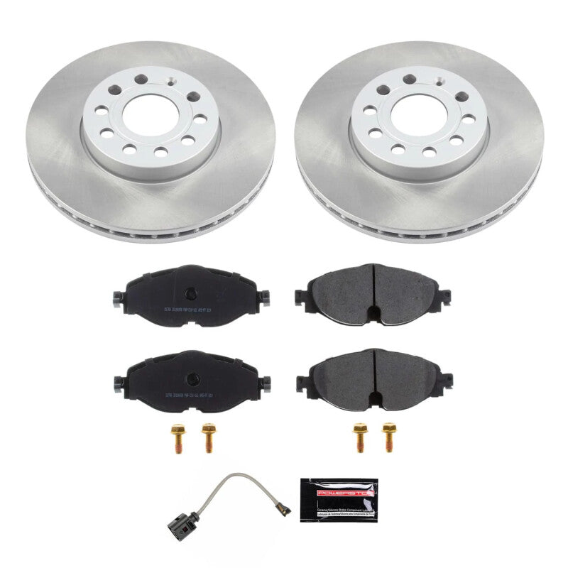 PowerStop Power Stop 15-19 Volkswagen e-Golf Front Semi-Coated Rotor Kit SC7080 SC7080 Photo - Primary