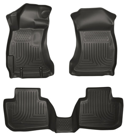 Husky Liners 10-12 Subaru Legacy/Outback WeatherBeater Combo Black Floor Liners 98841 Photo - Primary