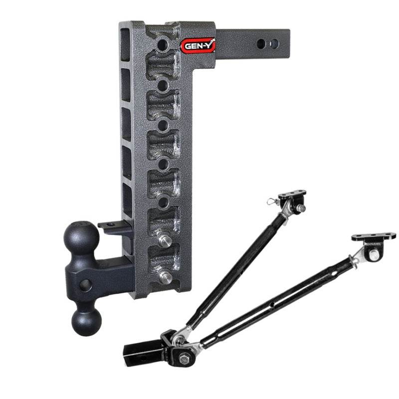 GEN-Y Hitch Gen-Y Mega Duty 2in Shank 15in Drop 10K Hitch w/GH-031 Dual-Ball/GH-032 Pintle Lock GH-327 GH-327 User 1