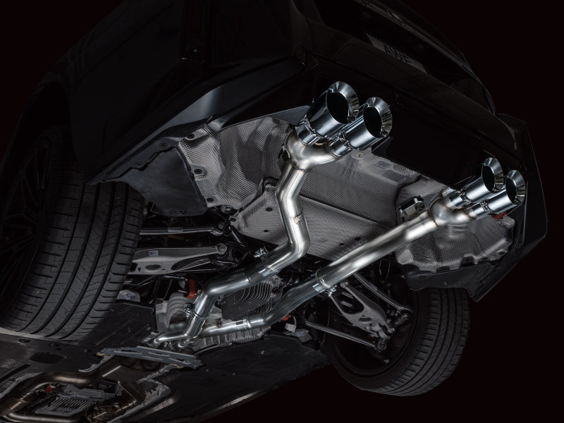 AWE Tuning 23-24 BMW G87 M2 Track Edition Exhaust - Chrome Silver Tips 3020-42487 3020-42487 Photo - Mounted