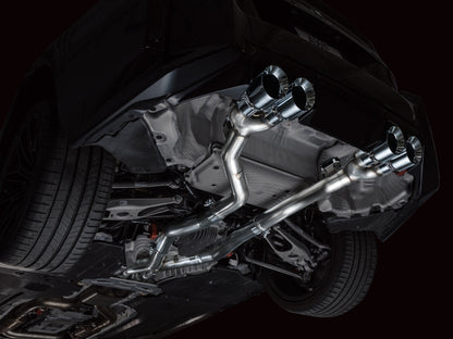 AWE Tuning 23-24 BMW G87 M2 Track Edition Exhaust - Chrome Silver Tips 3020-42487 3020-42487 Photo - Mounted