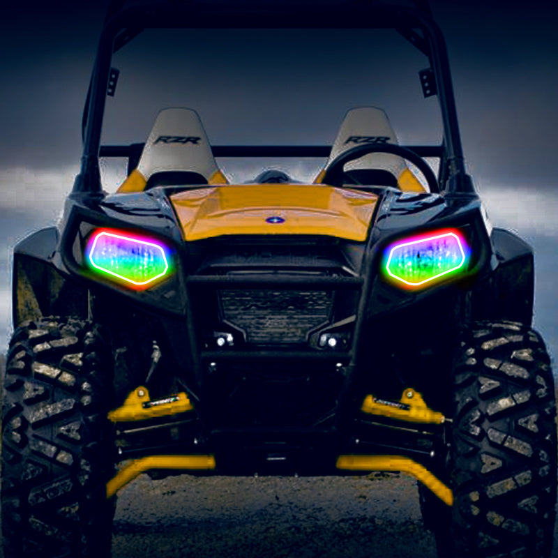 ORACLE Lighting Oracle 08-19 Polaris RZR 570/800/900 Dynamic RGB+W Headlight Halo Kit - ColorSHIFT - Dynamic 1273-332 1273-332 User 3
