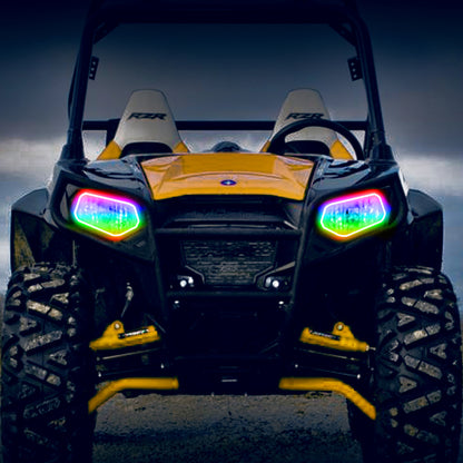 ORACLE Lighting Oracle 08-19 Polaris RZR 570/800/900 Dynamic RGB+W Headlight Halo Kit - ColorSHIFT - Dynamic 1273-332 1273-332 User 3