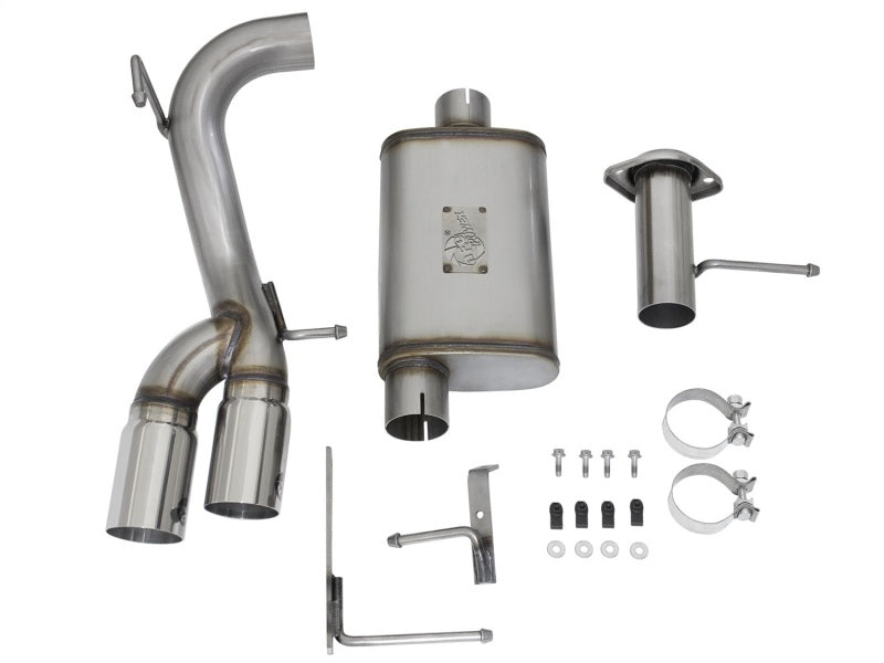 aFe  POWER Rebel Series 3" 409 Stainless Steel Cat-Back Exhaust System 49-44061-P Photo - Unmounted
