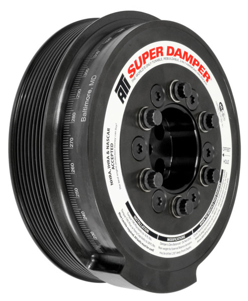 ATI Damper - 7.95in - Steel - 8 Grv - Ford 6.0 - Powerstroke - 03-07 - Ext Bal - 3 Ring - Diesel ATI918888 ATI918888 Photo - Primary