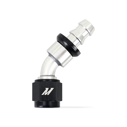 Mishimoto 45 Degree Push Lock Fitting - 6AN MMFT-PL-645 MMFT-PL-645 Photo - Primary