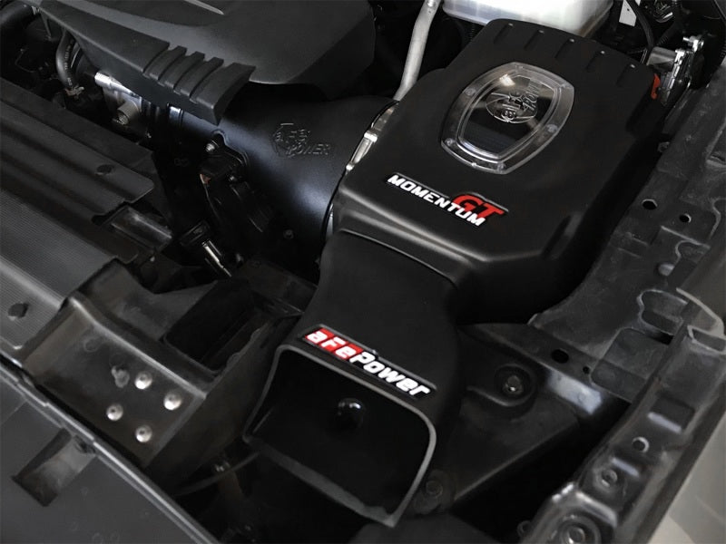 aFe Momentum GT Pro DRY S Cold Air Intake System Nissan Titan 17-18 V8-5.6 51-76108 Photo - Mounted