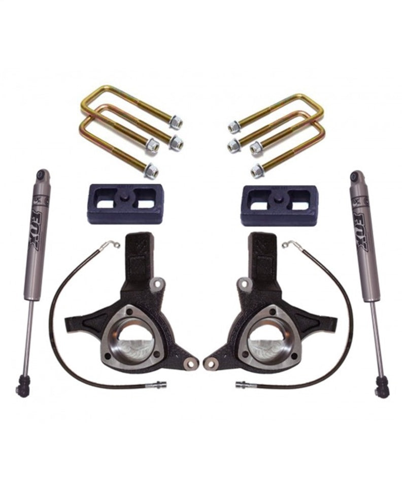 MaxTrac 07-16 GM C1500 2WD w/Cast Steel Susp. 4.5in/2in MaxPro Elite Spindle Lift Kit w/FOX Shocks K881343F K881343F Photo - Primary