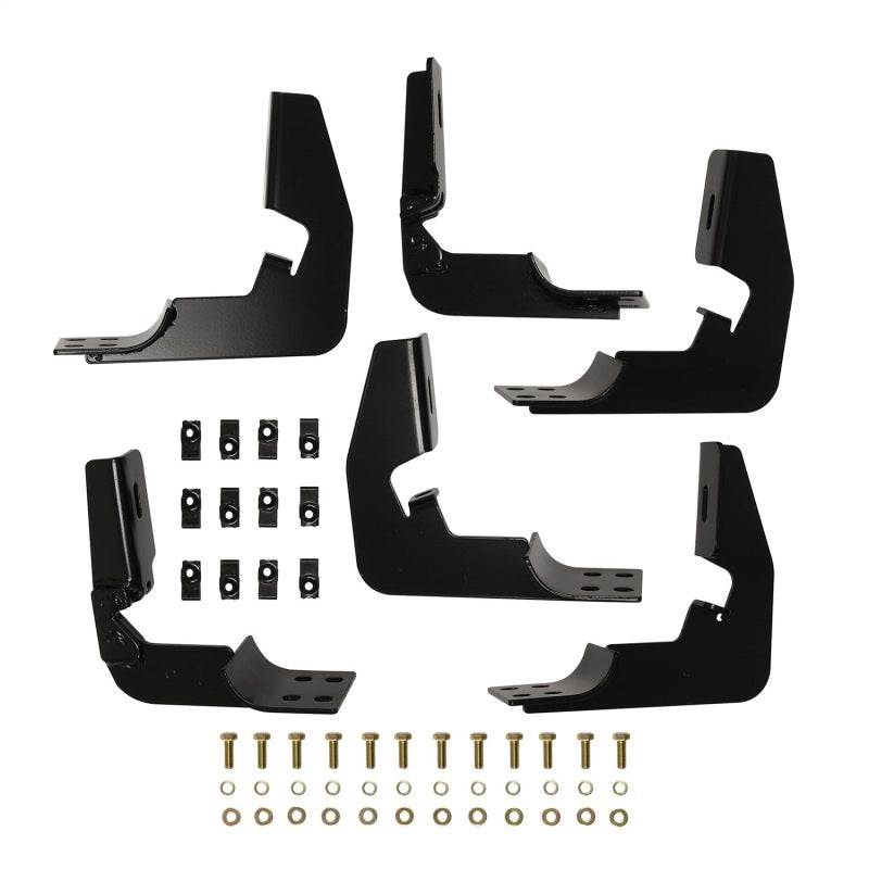 Westin 2014-2018 Chevy Silverado 1500 Dbl/Crew Cab Premier Oval Nerf Step Bar Mount Kit - Black 22-2015 22-2015 Photo - Primary