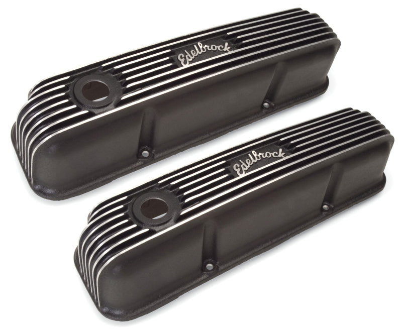 Edelbrock Valve Cover Classic Series Ford 1958-1976 FE V8 Black 41623 41623 Photo - Unmounted