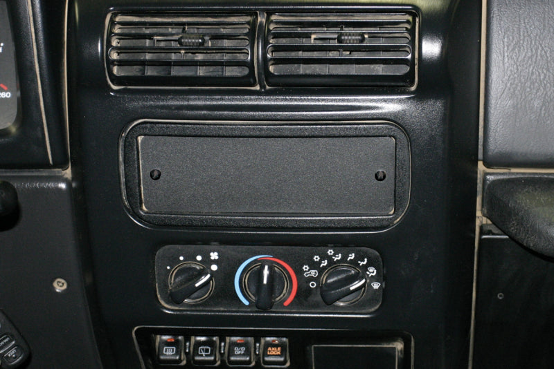 Tuffy Products Tuffy Stereo Dash Cutout Cover Plate- Black 151-01 151-01 Photo - Primary