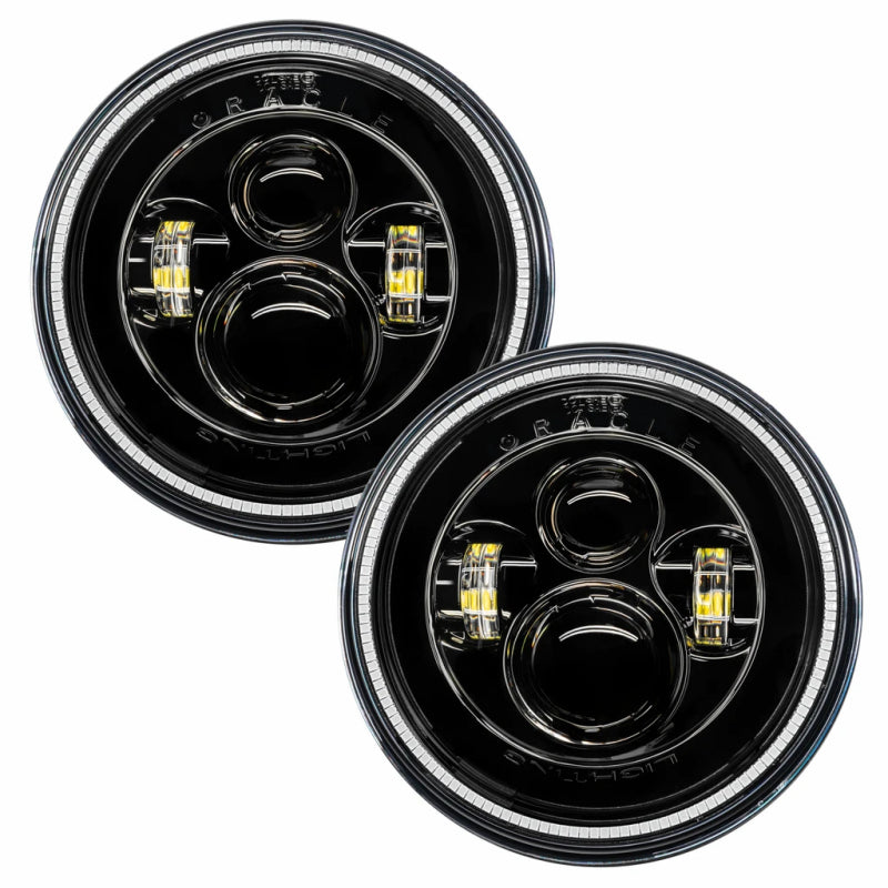 ORACLE Lighting Oracle 7in High Powered LED Headlights - Black Bezel - Red 5769-003 5769-003 Photo - Mounted