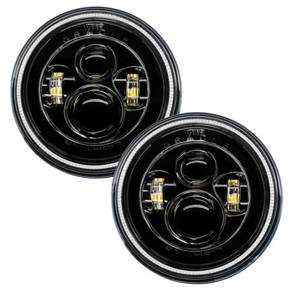ORACLE Lighting Oracle 7in High Powered LED Headlights - Black Bezel - Red 5769-003 5769-003 Photo - Mounted