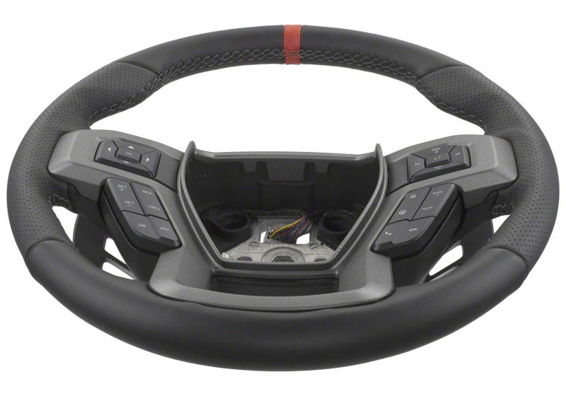 Ford Performance Parts 2015-2017 F-150 Raptor Performance Steering Wheel Kit - Red Sightline M-3600-F15RRD Photo - Unmounted