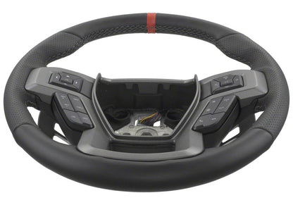 Ford Performance Parts 2015-2017 F-150 Raptor Performance Steering Wheel Kit - Red Sightline M-3600-F15RRD Photo - Unmounted