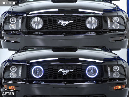 Raxiom 05-12 Ford Mustang GT LED Halo Fog Lights (Smoked) 49134 49134 Photo - Close Up