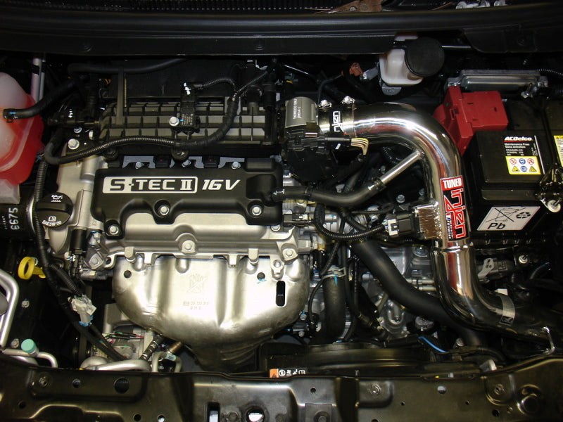 Injen 11-15 Chevrolet Spark 1.2L 4cyl Polished Cold Air Intake w/ MR Tech & Super Nano-Web Dry SP7080P SP7080P Photo - Mounted